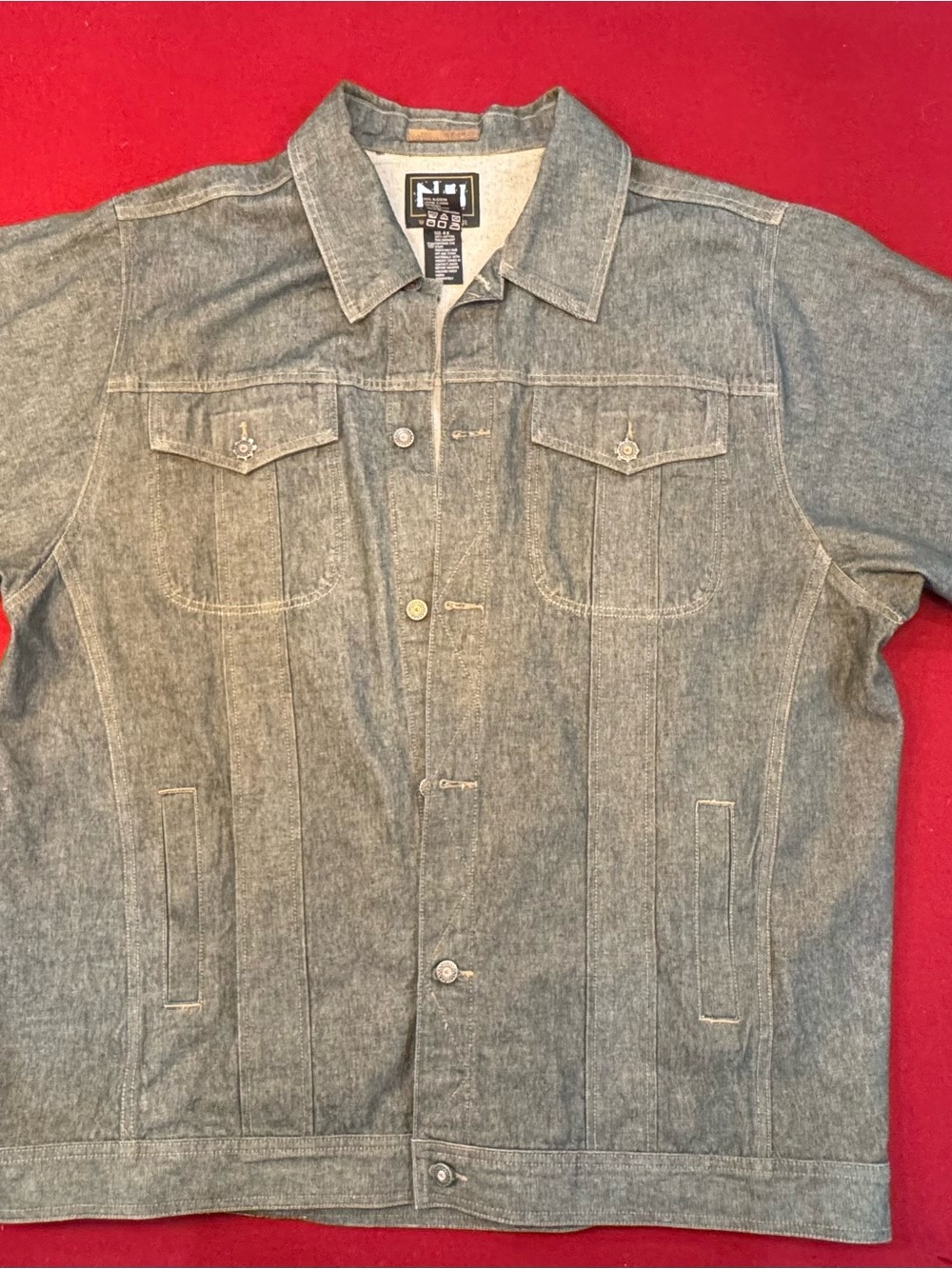 NU Wear 4XL Men’s Gray Denim Jacket